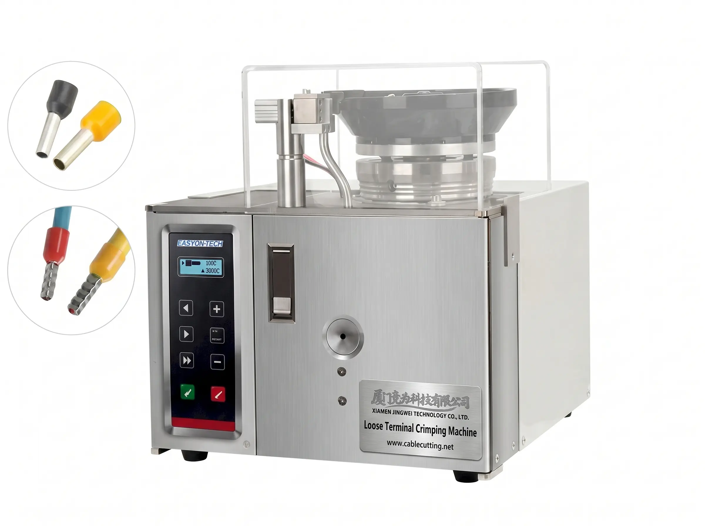 Loose Tubular Terminal Crimping Machine WPM-KAC-05-B with Video Guide
