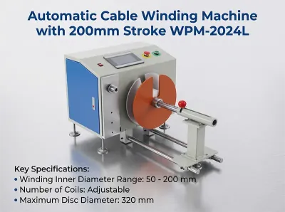 Otomatik Düzenlemeli Kablo Sarma Makinesi WPM-2024L