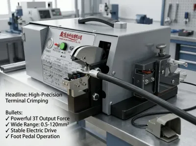 Elektrik Terminal Sıkma Makinesi 3T Çıkış, 0.5-120mm² EM-50B2BC / EM-50B1BC Thumb