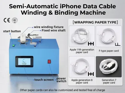 iPhone Veri Kablosu Sarma ve Bağlama Makinesi WPM-K287 Thumb