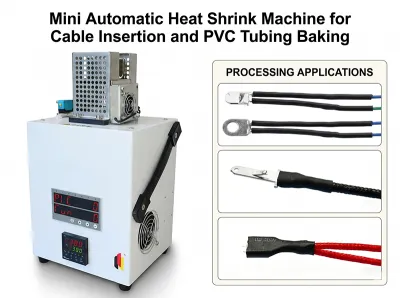 Kablo Yerleştirme ve PVC Boru Pişirme için Mini Otomatik Isı Büzüştürme Makinesi JW-HST-05B Thumb