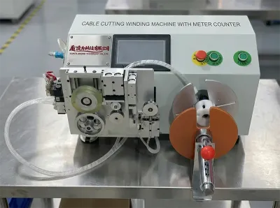 Yarı Otomatik Kablo Kesme Sarma Ölçer Sayma Makinesi WPM-2009LC