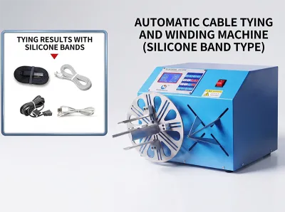 Otomatik USB Ses Kulaklık Kablo Sarma ve Bağlama Makinesi WPM-K289 - Kablo Sarma ve Bağlama Makinesi