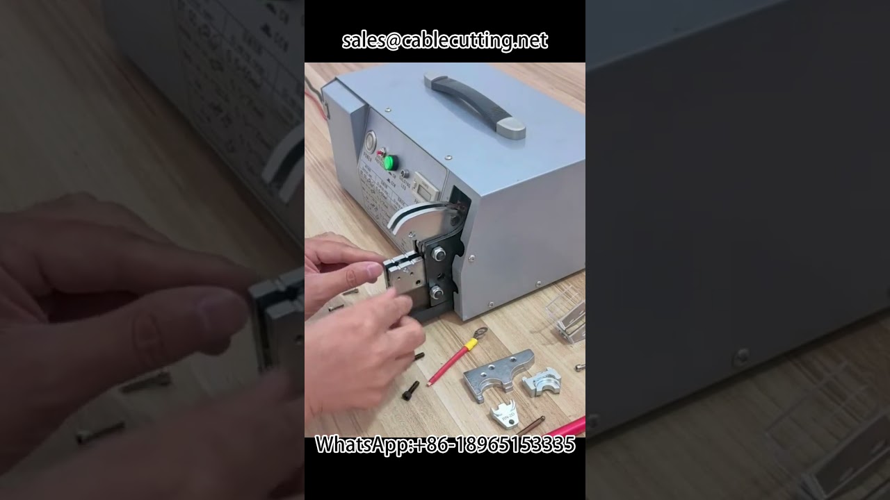 Elektrik Terminal Kıvırma Makinesi | 0,25-70 mm² Kablo Pabuçları İçin Otomatik Kıvırma