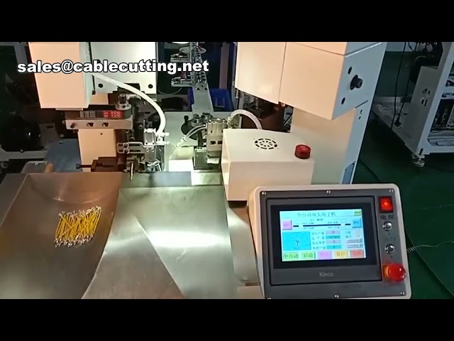 Terminal Kıvırma Makinesi - Çift Uçlu Otomatik Terminal Presi - Yüksek Hızlı Kablo İşleme