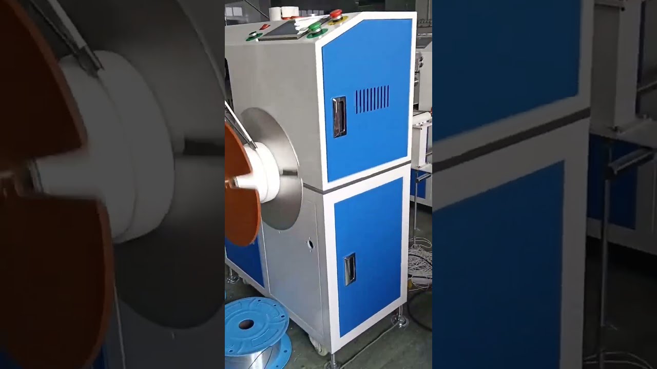 Su Arıtma Boruları İçin Otomatik Metre Sayma, Geçiş, Kesme ve Boru Sarma Makinesi (Dikey Model)