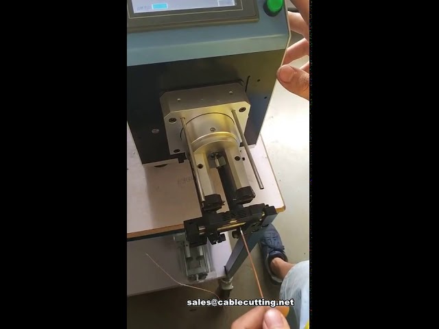 Küçük Koaksiyel Kablo Kesme ve Sıyırma Makinesi | Otomatik Kablo Sıyırma