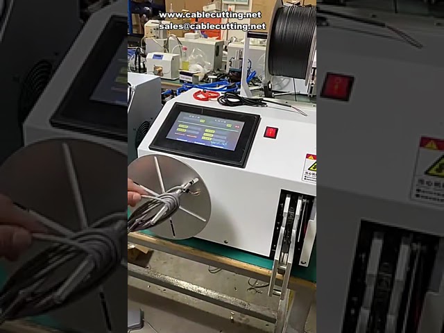 5-80mm Otomatik Tel Bobin Sarma Makinesi | Dijital Dokunmatik Ekranlı Kablo Bağlama