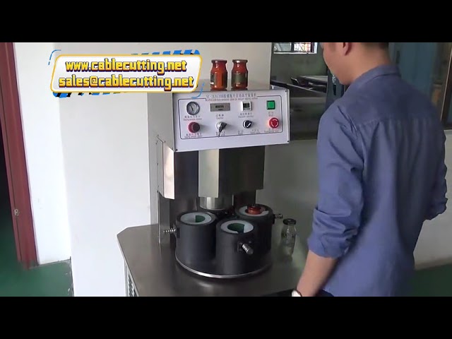 4 Başlı Cam Şişe Vakum Kapak Sıkma Makinesi | Otomatik Sızdırmazlık