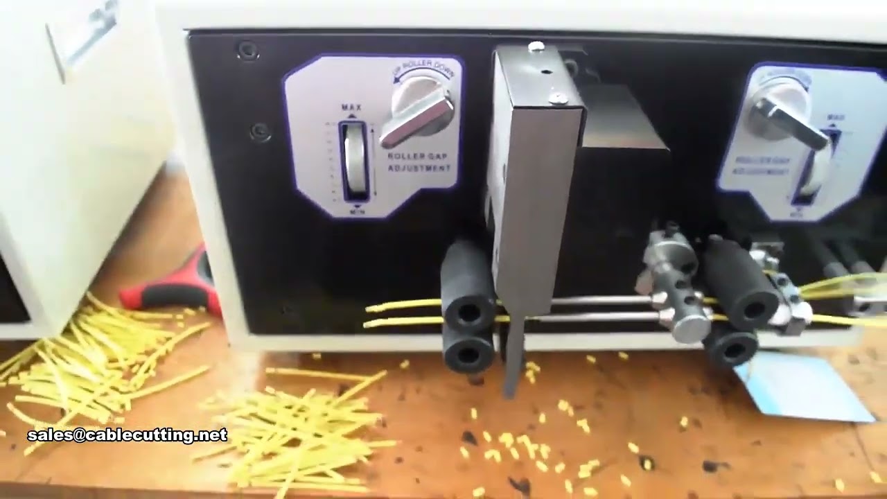 Çift Kablo Kesme ve Soyma Makinesi - Tel Sıyırma ve Elektrik Bilgisayar Kablo Kesici