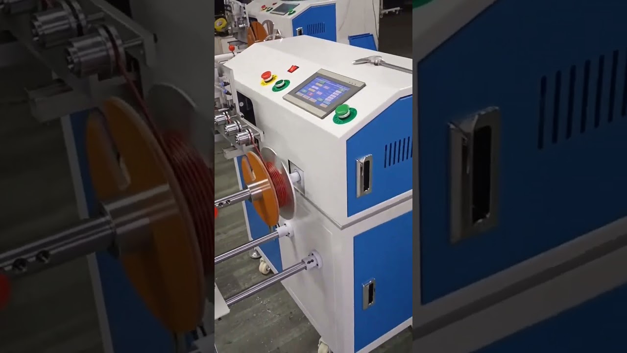 Kırmızı Siyah Çift Kablolar İçin Otomatik Metre Sayma, Travers, Kesme ve Tel Sarma Makinesi (1m)