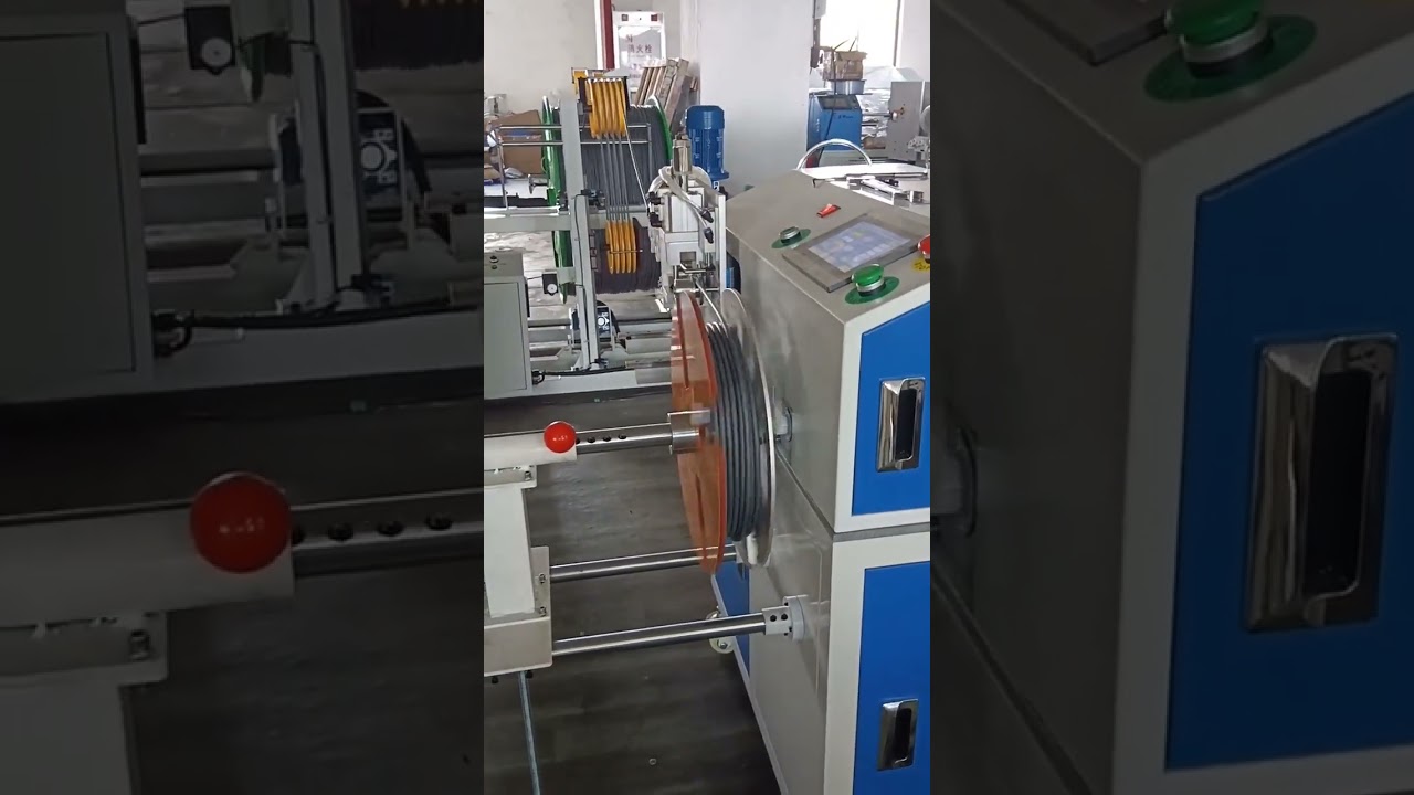 Otomatik Tel Sayma, Serme, Kesme ve Sarma Makinesi - 500kg Boşaltma Standı (1mm Tel)