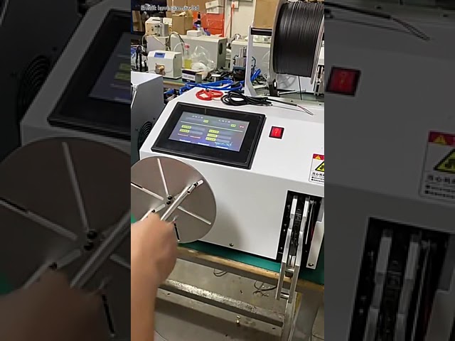 5-80mm Otomatik Bobin Kablo Sarma Makinesi | Güç Kablosu Bağlama ve USB Veri Kablosu Sarma