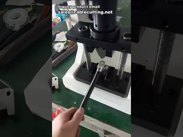 Pnömatik Krimpleme Makinesi | Bakır Terminal Presi | Fabrika Otomasyonu