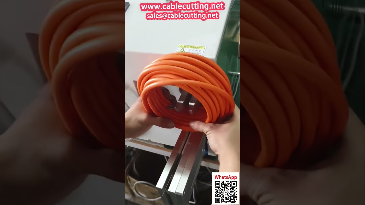Otomatik Kablo Sarma ve Bağlama Makinesi | Kılıflı Güç Kabloları İçin