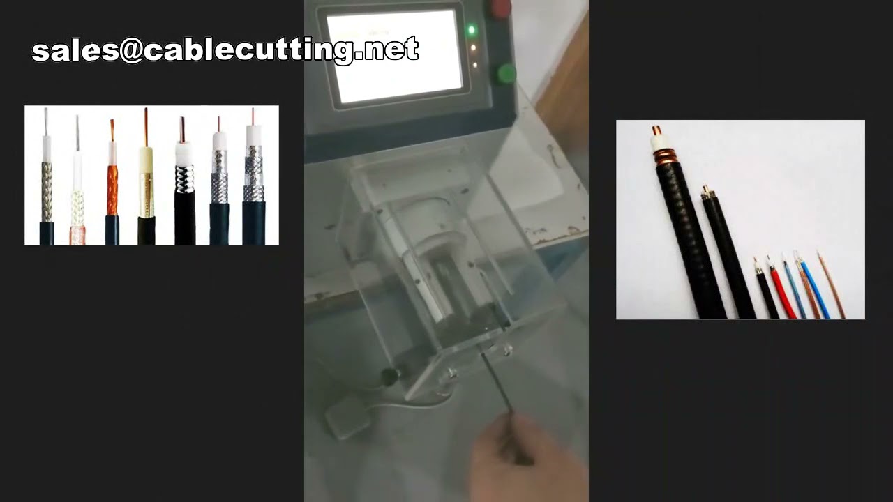Koaksiyel Kablo İçin Elektrikli Tel Kesme ve Sıyırma Makinesi | Yüksek Hızlı Otomasyon