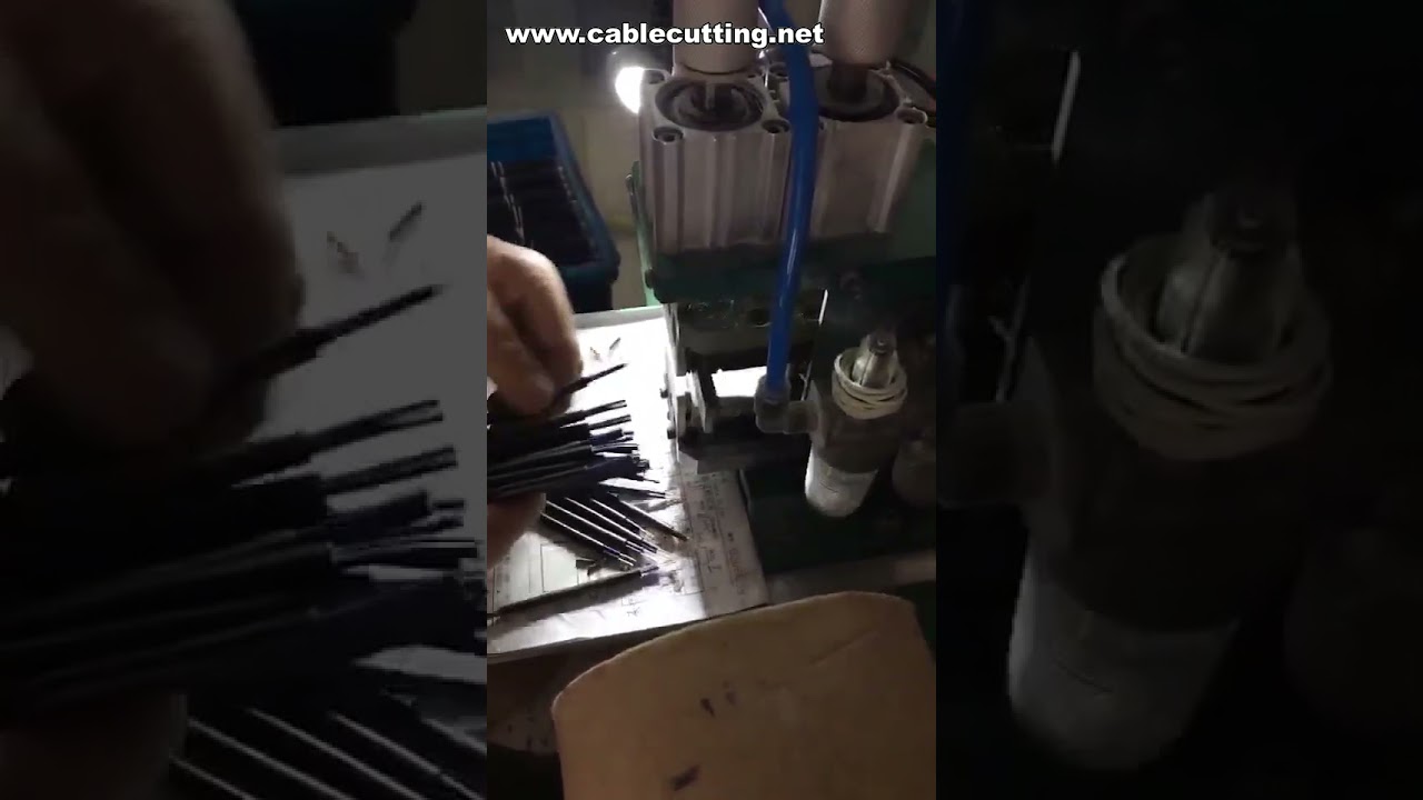 Elektrikli Pnömatik Dikey Tel Sıyırma ve Bükme Makinesi | Pnömatik Tel Sıyırma Makinesi