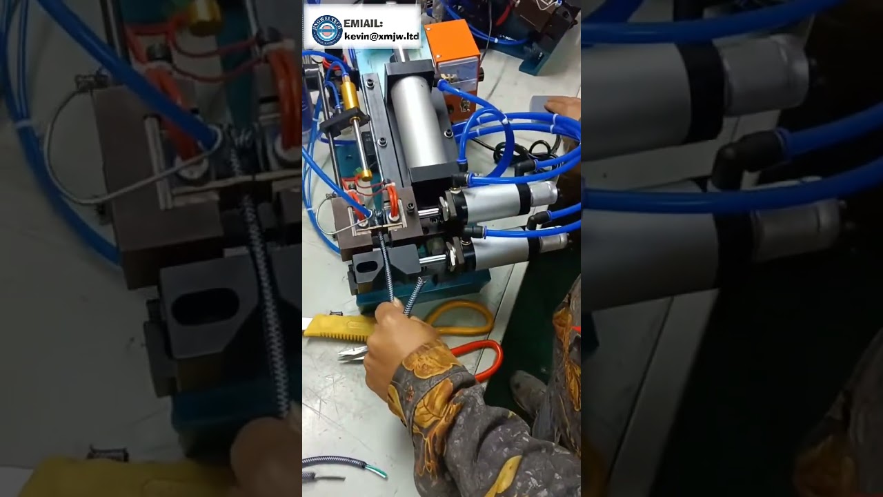 3-10mm Cam Elyaf Örgülü Kablolar İçin Pnömatik Sıcak Sıyırma Makinesi | Yüksek Sıcaklık Dayanımlı