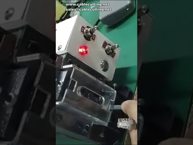 Profesyonel Kablo Kristal Başlık Sıkma Makinası | 8P 6P 4P Telefon Hattı Presi