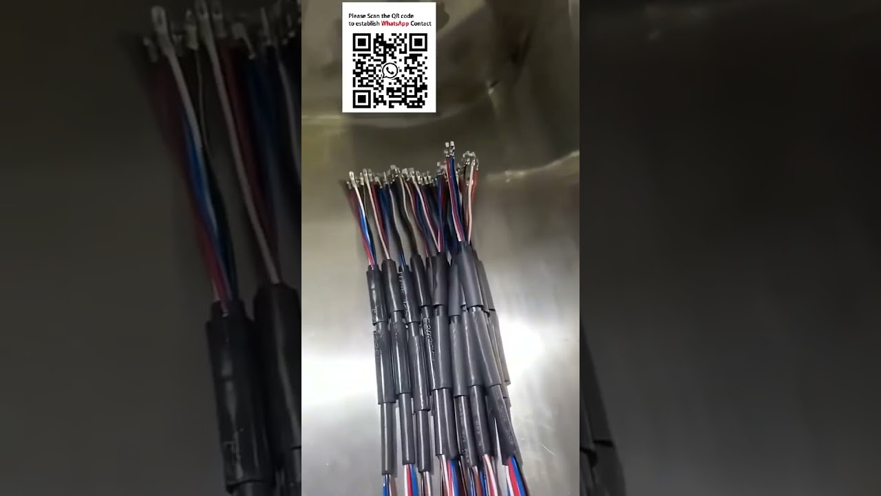 Çok Damarlı Kılıflı Kablolar İçin Otomatik Çift Uçlu Kıvırma ve Konut Yerleştirme Makinesi