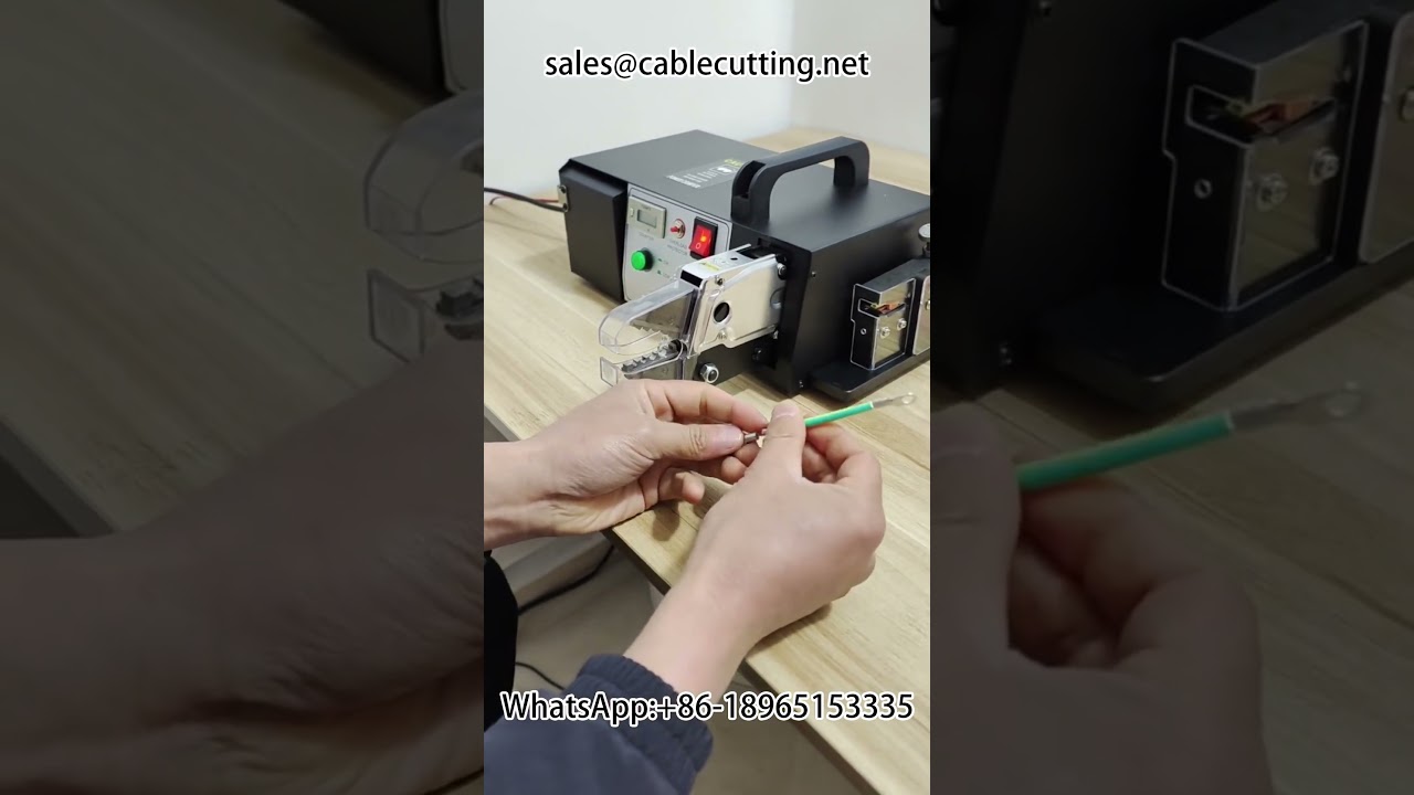 Sıyırma, Kesme ve Krimping Tek Makinede – Çoklu Kalıp Hediyeli Terminal Krimping Makinesi