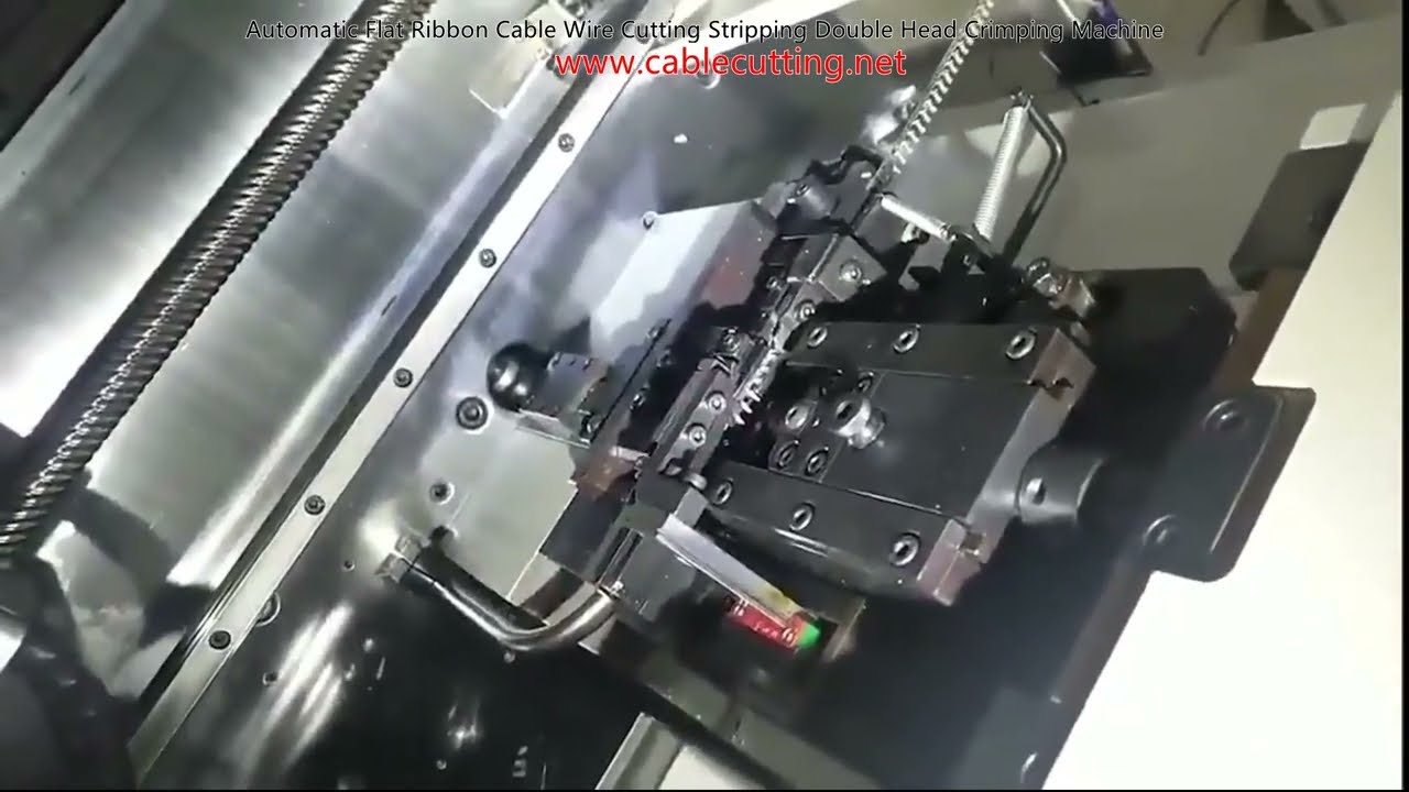 Otomatik Düz Şerit Kablo Kesme, Sıyırma ve Çift Kafalı Kıvırma Makinesi