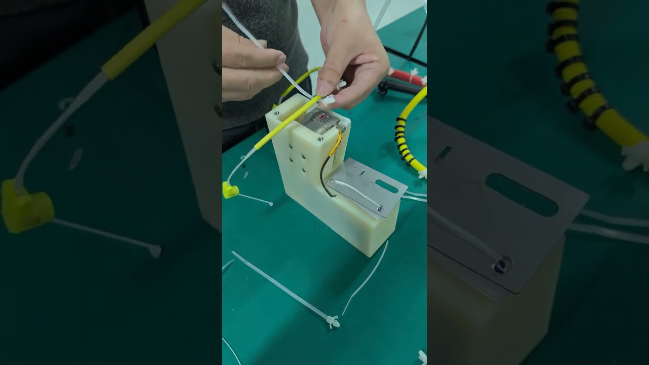 Kompakt Otomatik Kablo Bağı Makinesi, araç kablo demetleri için çam ağacı bağlarını zahmetsizce sıkar ve keser