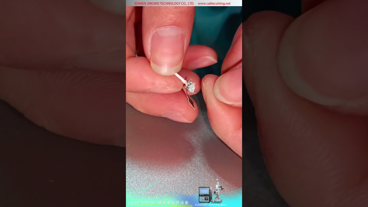 0,6 mm Gümüş Kaplı Bakır Tel ile 0,1 mm İnce Alüminyum Levha Birleştirme için Hassas Direnç Kaynak Makinesi