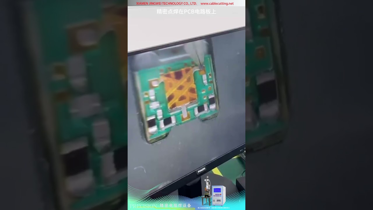 SMD Transistör Bacağı ve İnce Tel Kaynağı için CCD Mikroskoplu Hassas Mikro Punta Kaynak Makinesi