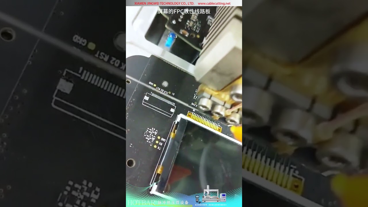 Ekran FPC Esnek Kablosunu PCB Kartına Lehimleme Prosesi için Pulse Isıtmalı Sıcak Çubuk Makinesi