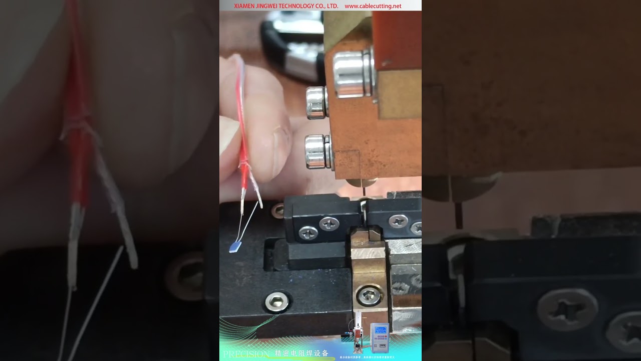 PT100 Platin Direnç Sıcaklık Dedektörü Eleman Uçları için Hassas Punta Kaynak Makinesi