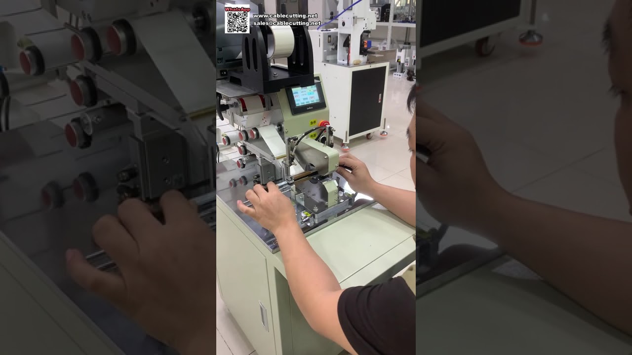 Tam Otomatik Kablo Etiketleme Makinesi Tek Adımda Tel Sarma Manuel Etiketlemeyi Ortadan Kaldırın