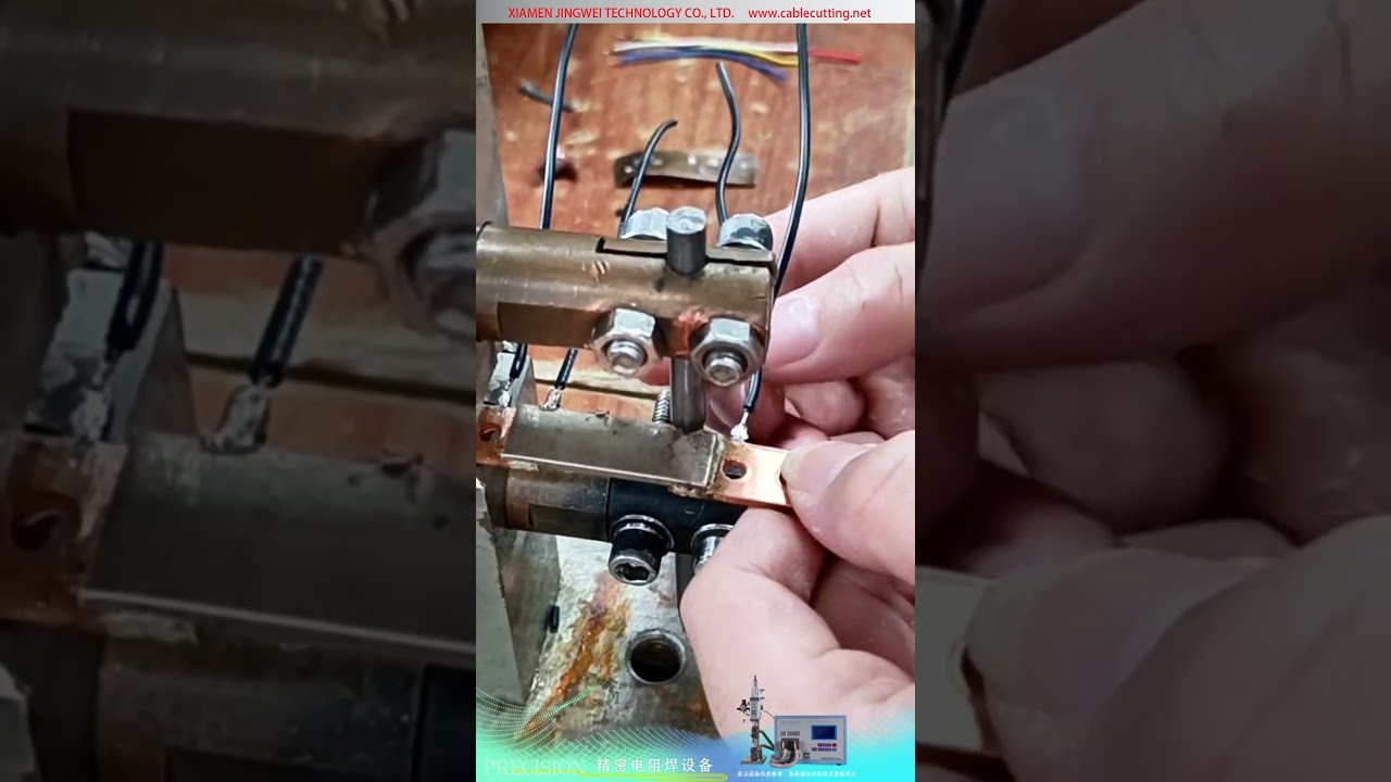 Otomotiv Şönt Dirençleri için Hassas Direnç Kaynak Makinesi, Bakır Levhanın Elektronik Tela Bağlanması