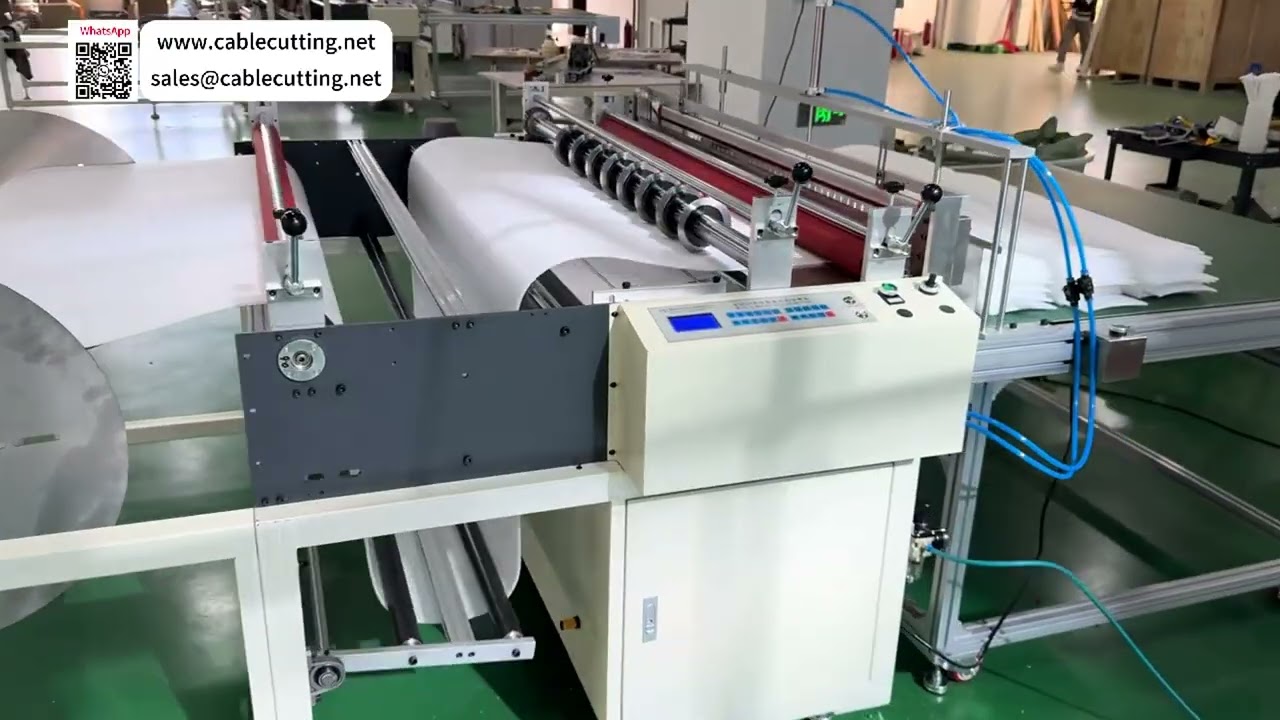 EPE İnci Pamuk Şerit Kesme, Enine Kesme ve Konveyör Otomatik Toplama Sistemi Operasyonları