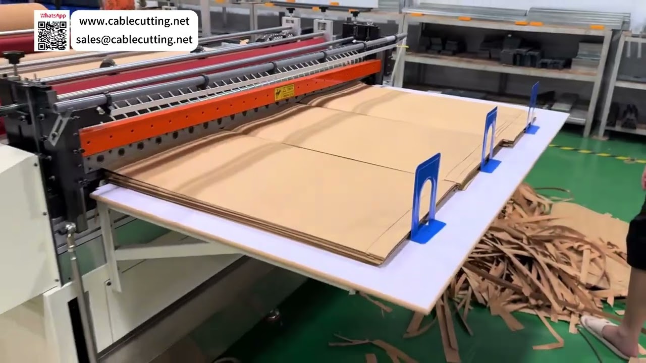 1,8 Metre Boy Kesme ve Enine Kesme Bir Arada Web Kesici Makine Fabrika Ekipmanı