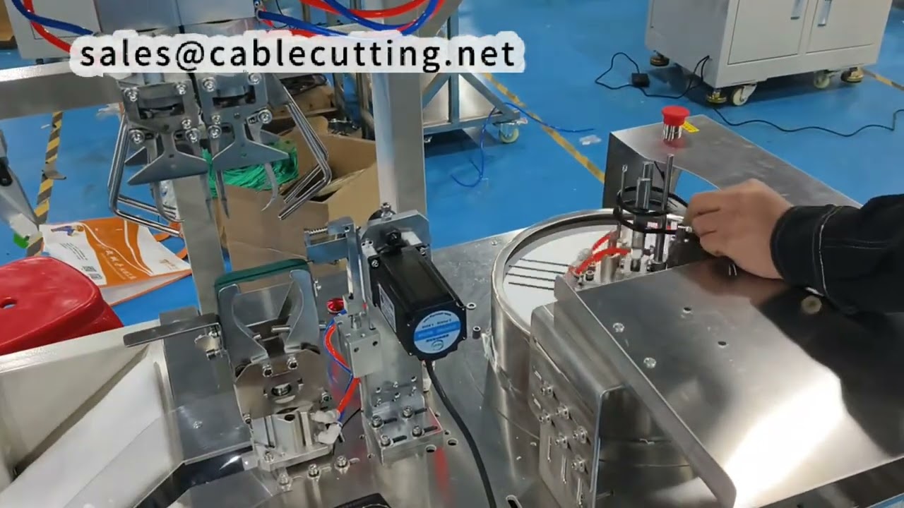 Uçlarında Bileşenler Olan Kablolar İçin Otomatik Kablo Bağlama Makinesi | Verimli ve Güvenilir